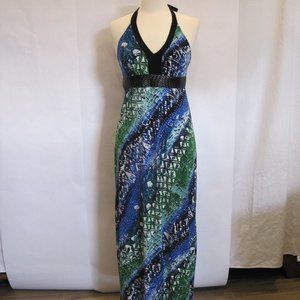 Carole Little Maxi Halter Dress NWOT Size 8